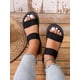 thumbnail image 4 of Elegant Slingback Wedge Sandals For Women, Minimalist Elastic Outdoor Flatform Sandals, 4 of 4
