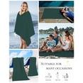 thumbnail image 5 of Pure Dark Green Beach Towels Oversized Super Absorbent, Simple Solid Color Lightweight Bath Towel Quick Dry Sets For Bathroom/Pool/Rv Camping/Beach Play/Gym Room/Picnic 23"x47", 5 of 8