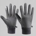 thumbnail image 1 of Winter Warm Gloves,Winter Gloves Touch Screen Warm Gloves Cold Weather Windproof Cycling Driving Riding Bike Telefingers Thermal Gloves Non-Slip Silicone Gel Adjustable Full Finger Mittens, 1 of 5