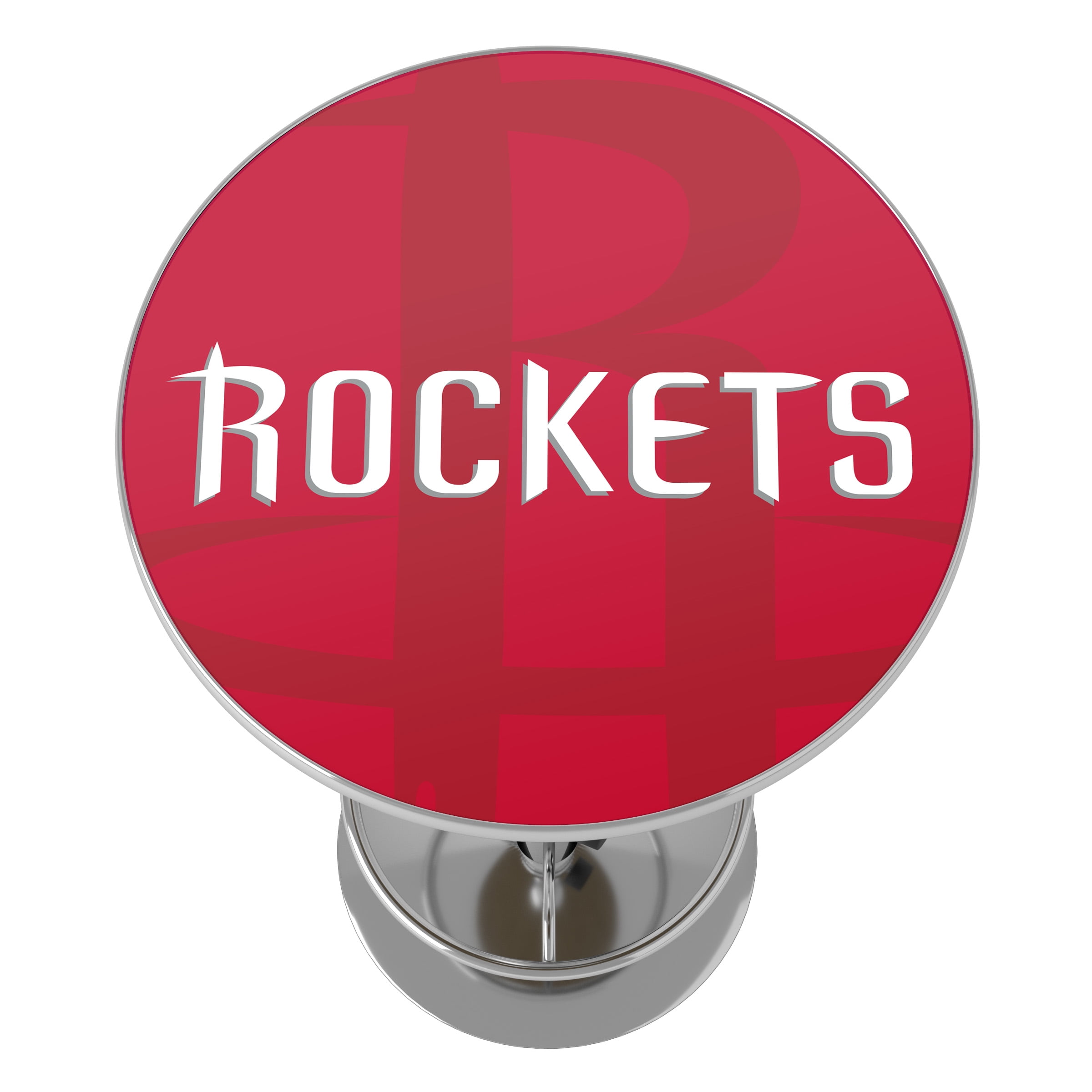 Houston Rockets Fade Bar Table with Adjustable Footrest and Acrylic Top