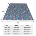 thumbnail image 3 of Bixox Fleece Blanket Dachshund Dog Puppy Pattern Super Soft Double-Sided Microfiber Flannel Blanket for Sofa, Bed, Couch, Suitable for All Seasons -, 3 of 5