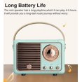 thumbnail image 4 of Vintage Retro Bluetooth Speaker Wireless Mini Speaker,Blue Speaker with Crystal Clear Stereo Sound Rich Bass, Retro Portable Speaker for iPhone,Android Devices and Tablet(Blue), 4 of 5