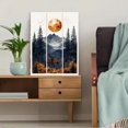 thumbnail image 5 of Qisvanset 12x16 Inch Framed Canvas Wall Art Minimalist Silent Night Christmas Holiday Home Wall Decor Set, 5 of 8
