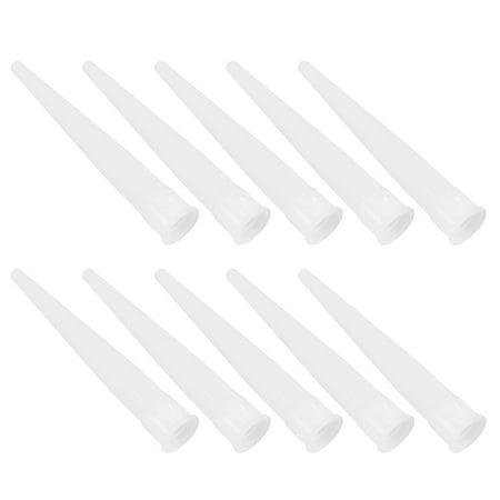 

20 Pcs Plastic Nozzles Tube Supplies Disposable Ink Grip Nozzle Tube Tip (White)