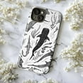thumbnail image 5 of Minimalist Ocean Creatures iPhone Case – Black & White Whale Shark, Swordfish & Sea Life Design for iPhone, 5 of 6