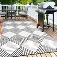 thumbnail image 2 of Waterproof Outdoor Rug 6x9ft, Foldable Reversible Plastic Straw Mat for Patio RV Deck Porch Backyard Balcony Camping Picnic Beach, 2 of 6