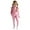 Pink, variant on Staki Girl Fleece Outfit Kids Toddler Girls Clothes Graphic Drop Shoulder Top Print Pants Fall Winter Outfit 3T,4T,5T,6Y,7Y,8Y(Orange,6-7 Years)