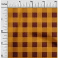 thumbnail image 1 of oneOone Cotton Silk Maroon Fabric Gingham Check Quilting Supplies Print Sewing Fabric By The Yard 42 Inches Wide, 1 of 4