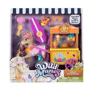 Wild Manes Bailey's Purple Surf & Snacks Cart Playset Articulated Horse Doll with Brush & Play