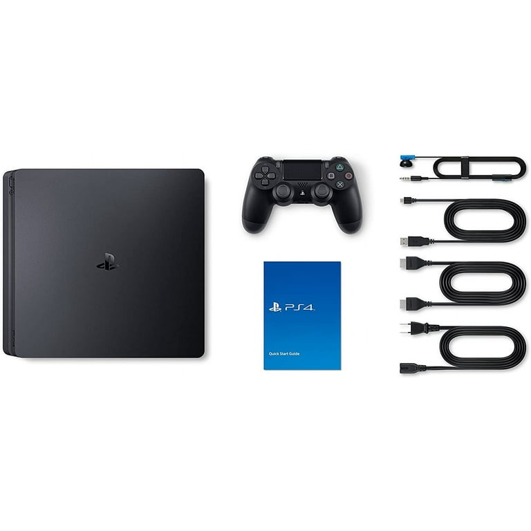 Sony PlayStation 4 Slim 1TB PS4 Gaming Console, Jet Black, with 