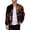 a-Orange407125, variant on VNKIDY Men's Coat Autumn Winter Lion Print Bomber Jacket Long Sleeve Zipper Crewneck Coat For Casual Daily Streetwear Activities Soft Outerwear