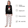 thumbnail image 2 of Funny Golf Santa Matching Christmas Pajamas For Men Women Kid Baby And Dog, 2 Pieces, Black And White, 2 of 7