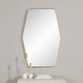 thumbnail image 2 of Renwil Mocha 40" Tall Rectangular Mirror, Satin Brass, 2 of 5