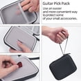 thumbnail image 3 of Guitar Pick Holder Case Compatible with Fender, ChromaCast, D'Addario, JIM DUNLOP, Bolopick, Guitar Accessory Storage Pouch (Black), 3 of 5