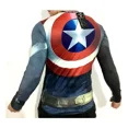 thumbnail image 2 of Playera Camisa Capitan America Marvel Avengers Cosplay Licra, 2 of 4