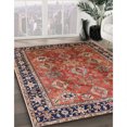 thumbnail image 2 of Ahgly Company Indoor Round Mid-Century Modern Light Copper Gold Oriental Area Rugs, 3' Round, 2 of 6