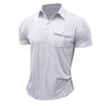 thumbnail image 3 of Yufatyle Mens Short Sleeve Golf Shirts with Pocket Collared Cotton T-Shirts Outdoor Tennis Work Shirt XXL, 3 of 4