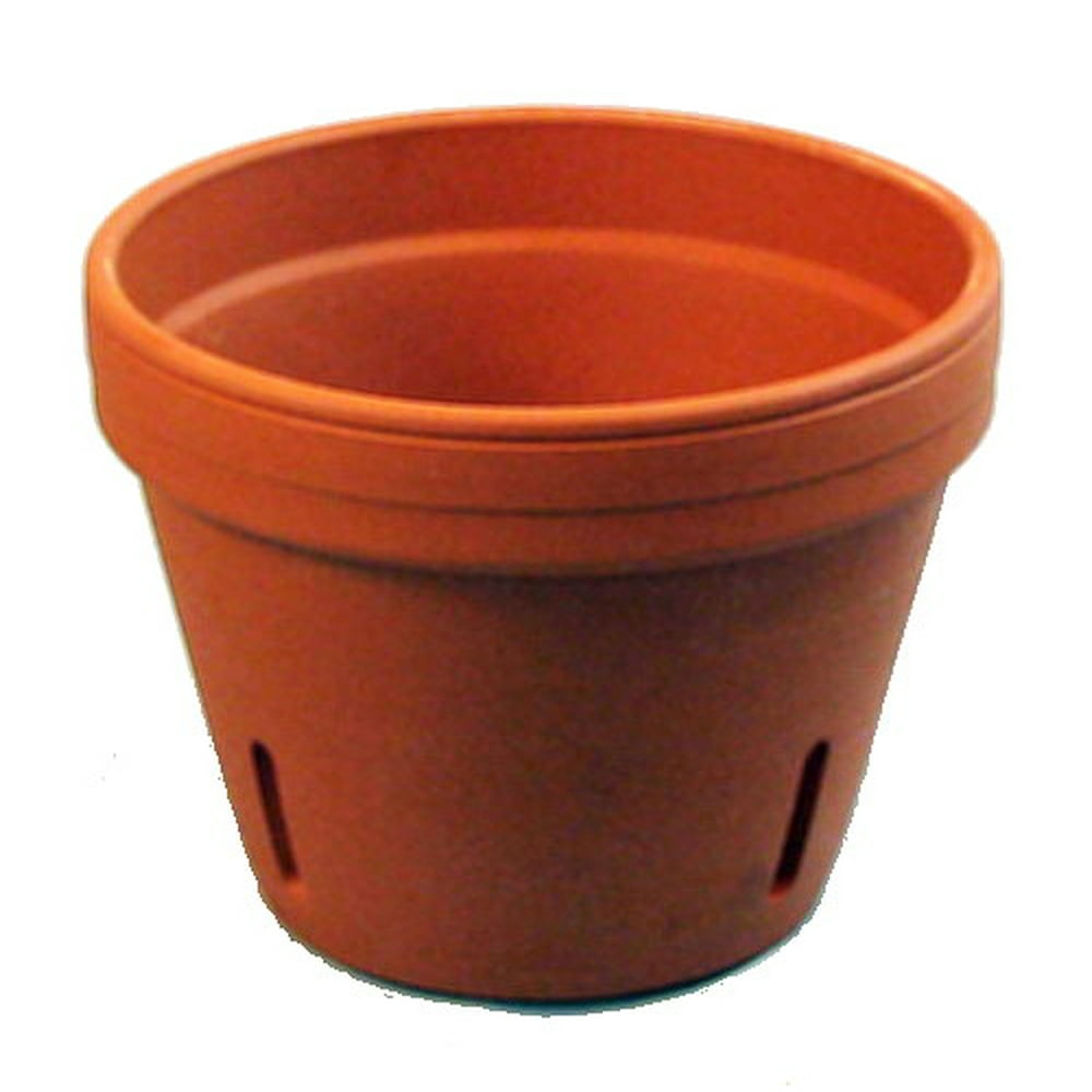 Clay Orchid Pot 4.25" x 3.5" Terra Cotta Unglazed