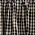 thumbnail image 3 of Heritage House Check Black Prairie Gathered Curtains - 72x63, 3 of 4