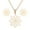 Gold, variant on Wioihee Women's Pendant Earring Set Color Clavicle Necklace Exquisite Earrings