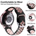 thumbnail image 2 of Compatible con Samsung Galaxy Watch 4 Band/Active 2 Watch Bands 44mm 40mm, Watch 4 Classic Band 46mm 42mm/Watch 3 Band 41mm, 20mm Silicona suave deportiva B, 2 of 5