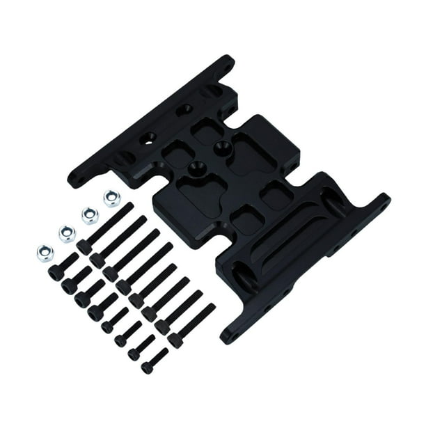 Coche de escalada RC con control remoto, placa protectora central, multiusos, bricolaje, modificado Negro