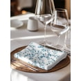 thumbnail image 6 of Teal Spring Floral Cloth Napkins Set of 6 Reusable Dinner Napkins, Elegant Pastoral Flowers Cocktail Napkin Washable Table Napkins for Wedding/Holiday Party/Baby Shower 20"x20", 6 of 7