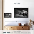 thumbnail image 4 of Elephant Stock Lake Rhino Wall Art - Horizontal Canvas Wall Art - Living Room Wall Decor - Animal Canvas - Gray And White Decor - 24" x 16", 4 of 8
