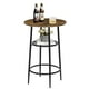 thumbnail image 1 of Muebles de Bar, Mesa de Bar en Color Madera de 60 cm, Diseño de 2 Niveles, 1 of 7