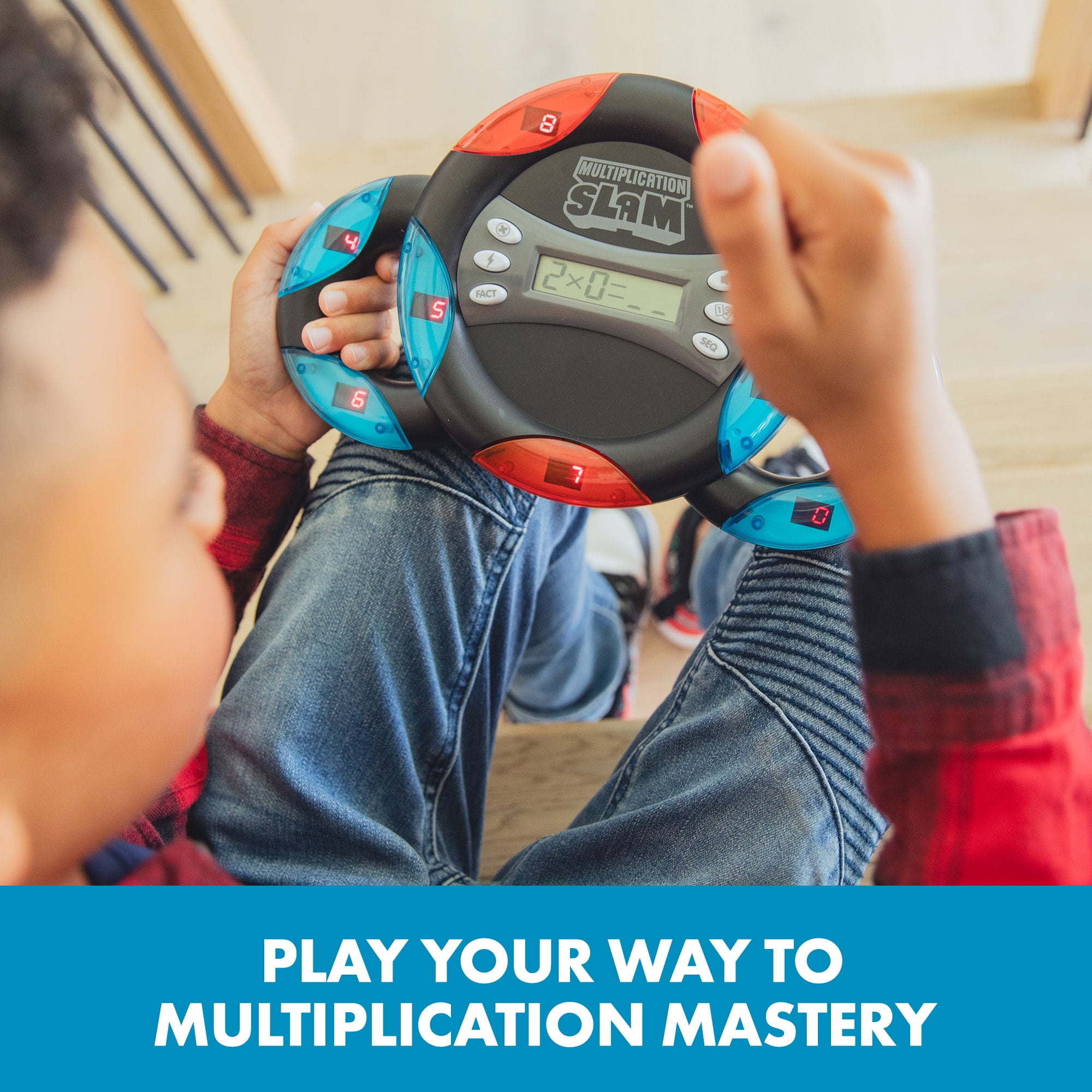 Educational Insights Multiplication Slam, Handheld Electronic Math Game, 3rd Grade Math Toys, Ages 8 years and up