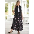 thumbnail image 4 of Woman Within Plus Size Petite Pull-On Elastic Waist Soft Maxi Skirt, 4 of 5