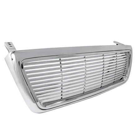 - Spec-D Tuning 2004-2008 Ford F150 Abs Front Hood Grill Chrome Billet Grille 04 05 06 07 08