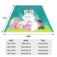 thumbnail image 3 of Fuzoiu Happy easter Print Ultra-Soft Micro Fleece Blanket,All Seasons Flannel Throw, Lightweight Blanket for Bed, Sofa, Couch, Movie Night, Camping, and Travel-40"x30", 3 of 7