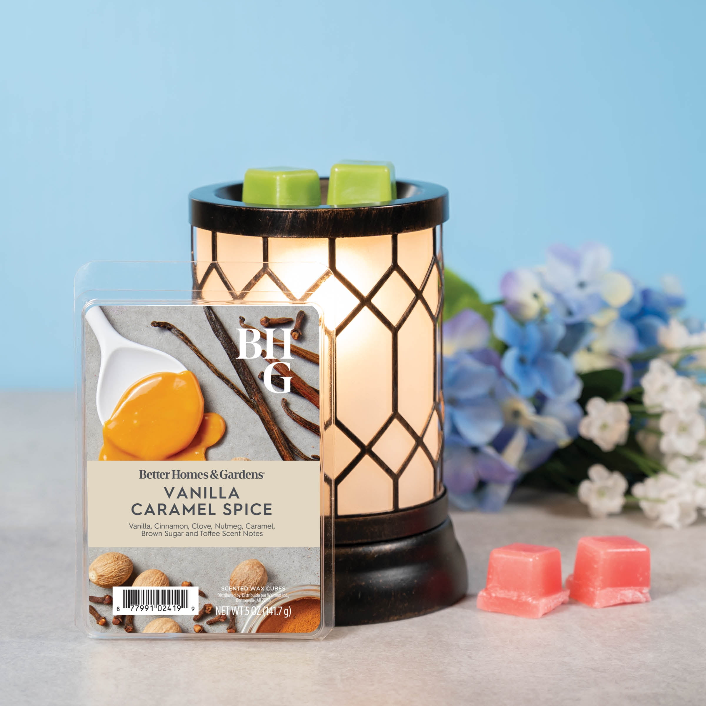 (5 pack) Vanilla Caramel Spice Scented Wax Melts, Better Homes & Gardens, 5 oz (Value Size)