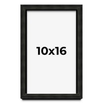 10x16 Shadow Box Black Rustic Barnwood Display Frame  | 1.125 Inch Deep | 0.875 Inch Moulding Width