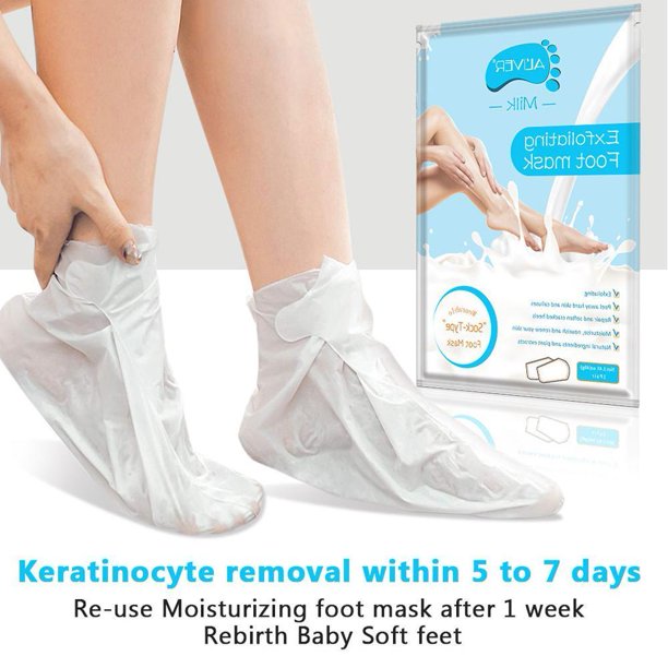 Enfermería Del Pie 1 par de mascarillas exfoliantes para pies, pedicura, removedor de piel muerta (leche) Ygjytge Cuidado Belleza