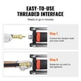 thumbnail image 5 of Vevor Y147516000VPM71MQV1 1300W 16000 VPM, 2HP Copper Motor Handheld Concrete Vibrating Tool, Portable Pencil Cement Vibrator with Shaft of 14.75 ft., 5 of 7