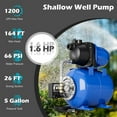 thumbnail image 5 of Spaco 1200 W Garden Water Pump Shallow Well Pressurized Irrigation-Blue, Pressurized Biological Pond Filter, 5 of 10