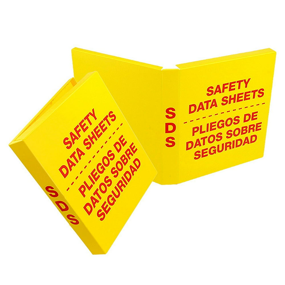 SDS 'Heavy Duty' Bilingual Binder 1.5'' Ring Capacity, Metal Round Rings (3 Rings), Fully