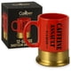 thumbnail image 1 of Taza de café Calibre Gourmet calibre 12 con forma de escopeta, cerámica roja, 1 of 7