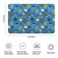 thumbnail image 3 of Police and Vest Blue Pattern Non Slip Microfiber Bathroom Rugs, Soft Rubber Backing Bath Mats for Bathroom Floor Tub and Shower,17"x27", 3 of 5