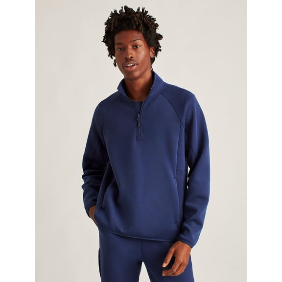 Bonobos Fielder Men's and Big Men's Tech Fleece Half Zip, up to 3XL