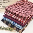 thumbnail image 2 of Pantalones de dormir a cuadros de algodón puro para mujer, ropa de dormir femenina, pijama de talla grande, pantalones para el hogar, 2 of 4