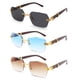 thumbnail image 1 of Gafas de sol Hycredi sin montura rectangulares estilo retro Y2K, 1 of 6