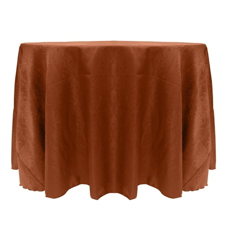 

Ultimate Textile Modern Damask Kenya 108-Inch Round Tablecloth Sienna Burnt Orange