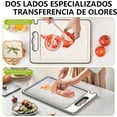 thumbnail image 2 of Tabla para Picar Acero Inoxidable - Doble Cara Tablas para Picar Cocina Puro y Paja de Trigo PP, No Tóxica, Resistente, Fácil de Limpiar, 2 of 4