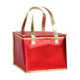 thumbnail image 1 of Bolsa térmica aislada para almuerzo, multiusos, bolsa de entrega de alimentos, bolsa térmica para transporte de pasteles para transporte de alimentos, rojo, 1 of 8