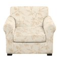 thumbnail image 2 of FKELYI Retro Leaf Print 2 Pcs Stretch Armchair Slipcover with Individual Cushion Cover Non-Slip Furniture Protector for Living Room Couch Sofa Covers, 2 of 7