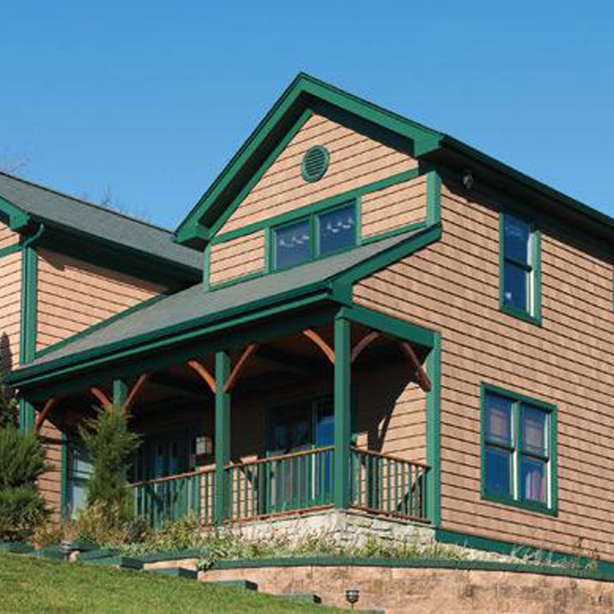 The Foundry 7"W x 60 3/4"L Exposure, Vinyl Perfection Shingles (34 Panels/Ctn. = 100 Sq. Feet), 042 - Almond