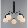 thumbnail image 3 of 11277SWBK Maxim Lighting Coraline-5 Light Chandelier-26.75 Inches wide by 23 inches high-Black Finish    -Traditional Installation, 3 of 5